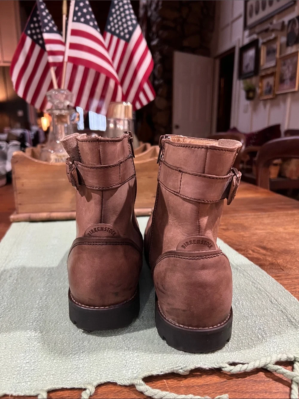 Birkenstock Stowe Leather Ankle Boots